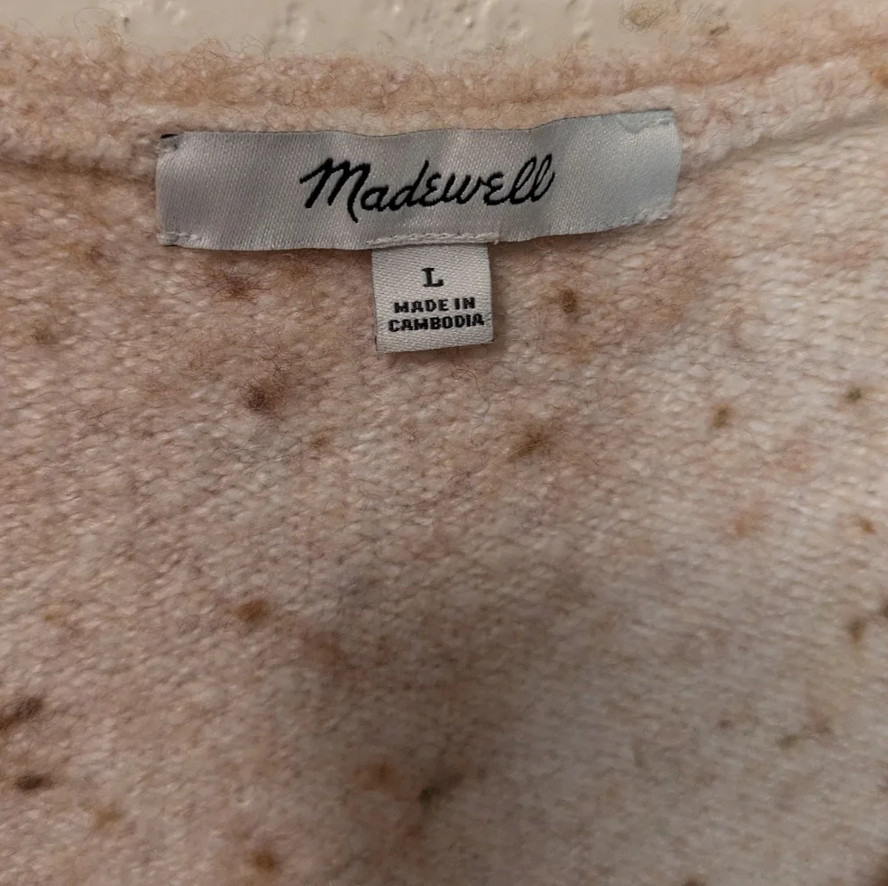 Madewell Wedged V-Neck Sweater - Picture 7 of 9